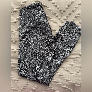 lululemon athletica Black and White Patterned Leggings